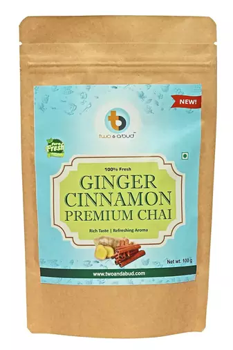 Ginger Cinnamon Premium Chai | Strong flavour | Boosts Immunity | Enriched with spices (100g)