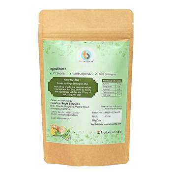Ginger Lemongrass Premium Chai | Strong flavour | Boosts Immunity | Enriched with spices (100g) 1