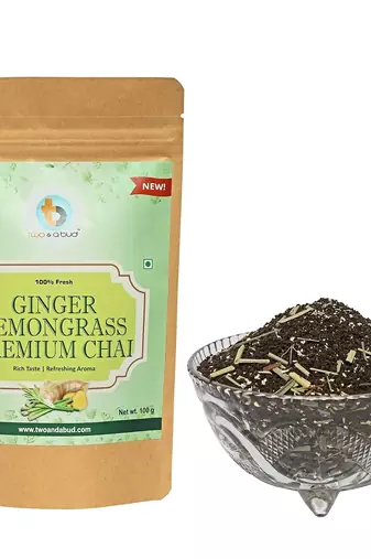 Ginger Lemongrass Premium Chai | Strong flavour | Boosts Immunity | Enriched with spices (100g)