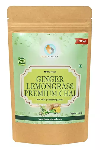 Ginger Lemongrass Premium Chai | Strong flavour | Boosts Immunity | Enriched with spices (100g)