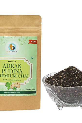 Adrak Pudina Premium Chai | Strong flavour | Boosts Immunity | Enriched with spices (100g)