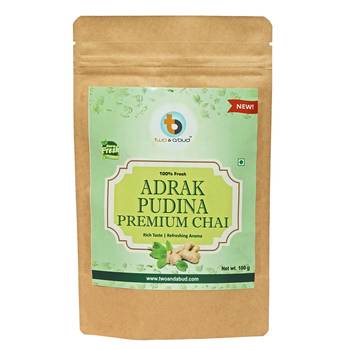 Adrak Pudina Premium Chai | Strong flavour | Boosts Immunity | Enriched with spices (100g) 2