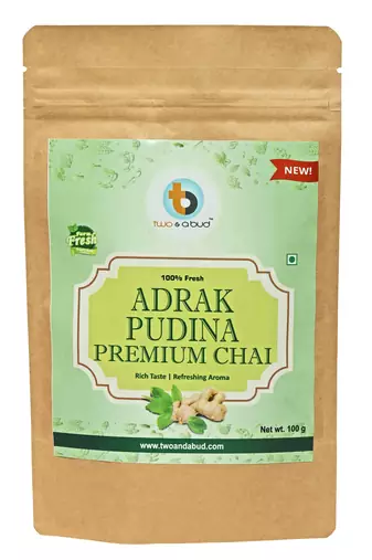 Adrak Pudina Premium Chai | Strong flavour | Boosts Immunity | Enriched with spices (100g)