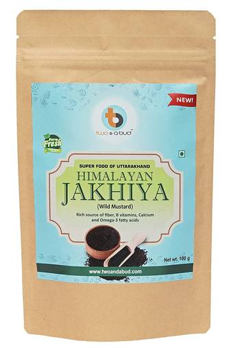 Two & A Bud Jakhiya Seeds | Superfood of Uttarakhand | Cleome Viscose | Wild Mustard Seeds (100g)