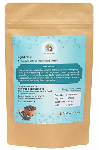 Two & A Bud Jakhiya Seeds | Superfood of Uttarakhand | Cleome Viscose | Wild Mustard Seeds (100g)