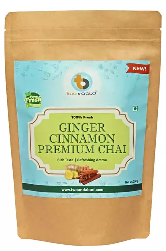 Ginger Cinnamon Premium Chai | Strong flavour | Boosts Immunity | Enriched with spices (250g)