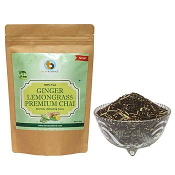 Ginger Lemongrass Premium Chai | Strong flavour | Boosts Immunity | Enriched with spices (250g) 1