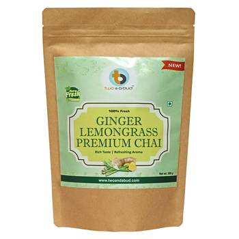 Ginger Lemongrass Premium Chai | Strong flavour | Boosts Immunity | Enriched with spices (250g) 2