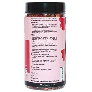 Two & A Bud Rose Flower petals Tea | Sun dried | For Beautiful Hair and Skin | 40 g - 40 cups 2