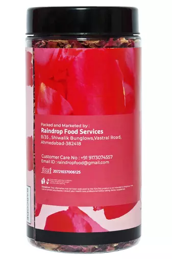 Two & A Bud Rose Flower petals Tea | Sun dried | For Beautiful Hair and Skin | 80 g - 80 cups