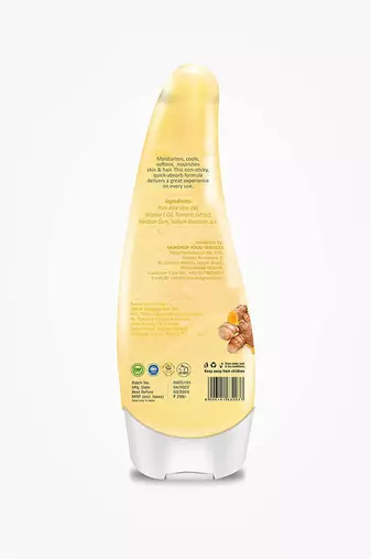 99% Pure Natural Turmeric Aloe Vera Gel For All Types Of Skin & Hair To Hydrates and soothes irritated skin