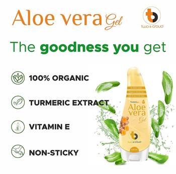 99% Pure Natural Turmeric Aloe Vera Gel For All Types Of Skin & Hair To Hydrates and soothes irritated skin 3