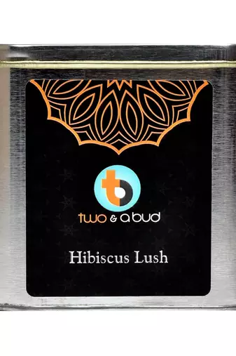 Two & a Bud Hibiscus lush Black Tea | Natural Whole Leaf Tea | Aromatic floral tea