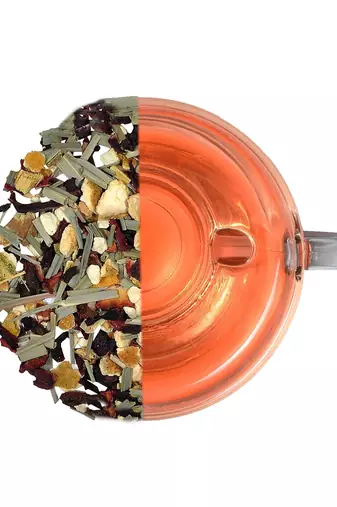 Two & a Bud Hibiscus lush Black Tea | Natural Whole Leaf Tea | Aromatic floral tea