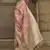 Baby Pink Satin Woven Saree With Unstitched Blouse Piece