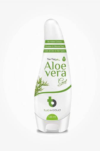99% Pure Natural Tea Tree Aloe Vera Gel For All Types Of Skin & Hair To Hydrate and Soothes Irritated Skin