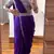 purple silk blend ready-to-wear saree with blouse