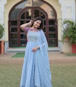 PREMIUM DESIGNER READYMADE GOWN WITH DUPPTA