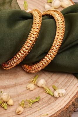 Gold-Plated Bangles Set Of 2 1