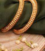 Gold-Plated Bangles Set Of 2