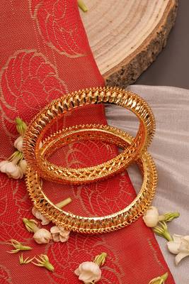 Gold-Plated Bangles Set Of 2 2