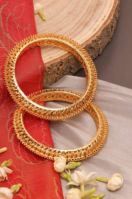 Gold-Plated Bangles Set Of 2 3