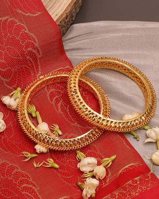 Gold-Plated Bangles Set Of 2 4