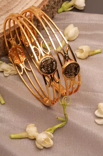 Gold-Plated Bangles Set