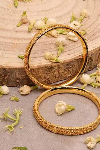 Gold-Plated Bangles Set