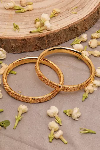 Gold-Plated Bangles Set