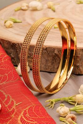 Exquisite Gold Bangles Set 2