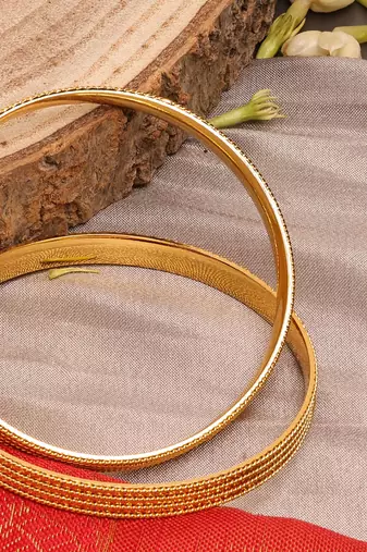 Exquisite Gold Bangles Set