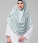 Nazneen front gather & pleated with Cristal stone ready to wear prayer Hijab
