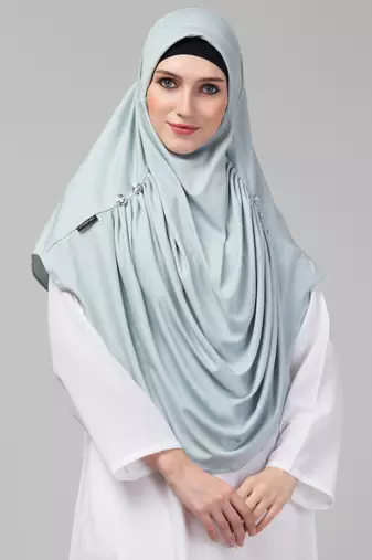 Nazneen front gather & pleated with Cristal stone ready to wear prayer Hijab
