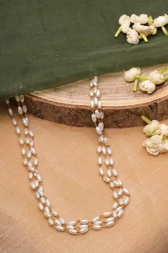White Beaded Necklace