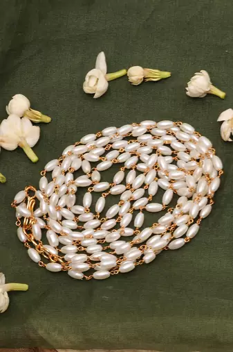 White Beaded Necklace