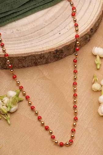 Red Alloy Necklace