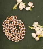 Single Layered Necklace with White Beads