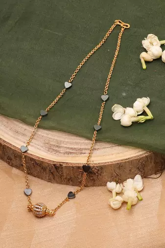 Heart Shaped Gold Chain