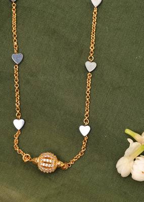 Heart Shaped Gold Chain 3