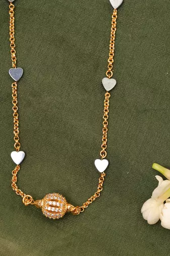 Heart Shaped Gold Chain
