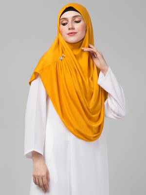 Nazneen front gather & pleated with Cristal stone ready to wear prayer Hijab 4