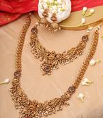 Laxmi Motif Long Necklace Set