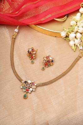 Navratan Necklace Set 1