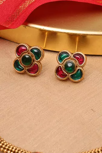 Gold Plated Long Necklace Set