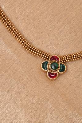 Gold Plated Long Necklace Set 3
