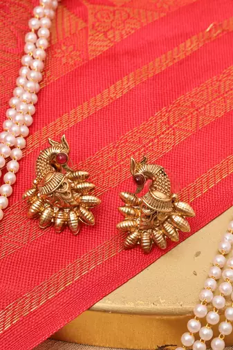 Peackock Shaped Jewelry Set