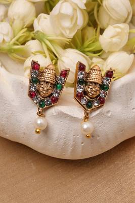 classiques buddha necklace & earrings set - gold plated 3