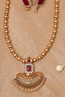 Long Necklace Set with Earrings 1