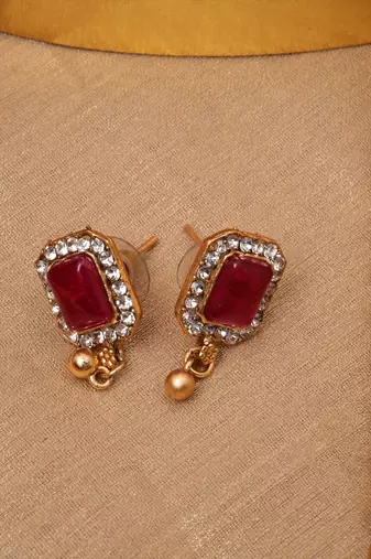 Long Necklace Set with Earrings